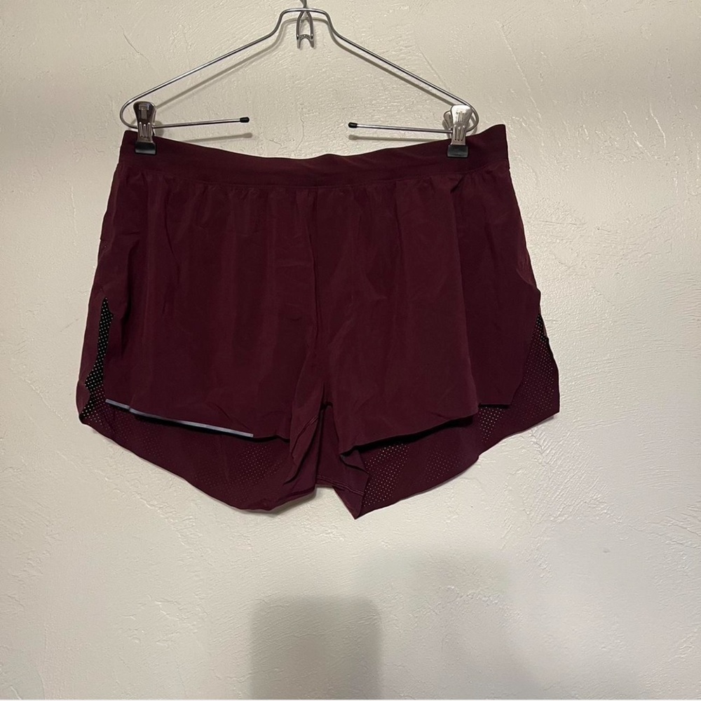 Lululemon Athletica Maroon Athletic Shorts